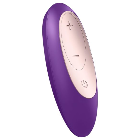 Satisfyer Double Plus Remote - bežični, punjivi parni vibrator (ljubičasti)