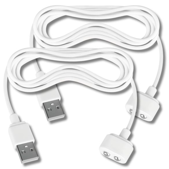 Satisfyer - magnetni USB kabl za punjenje - 2 komada (bela)