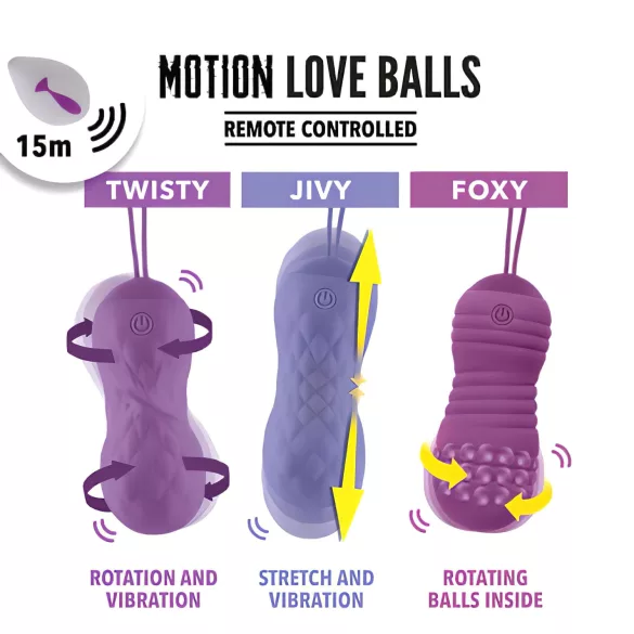 FEELZTOYS Foxy - vodootporno vibraciono jaje (ljubičasto)