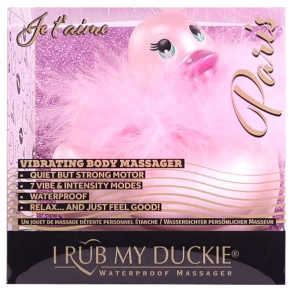 My Duckie Paris 2.0 - vodootporni patkasti klitoralni vibrator (roze)