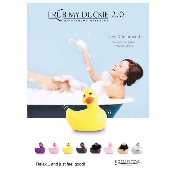 My Duckie Paris 2.0 - vodootporni patkasti klitoralni vibrator (roze)
