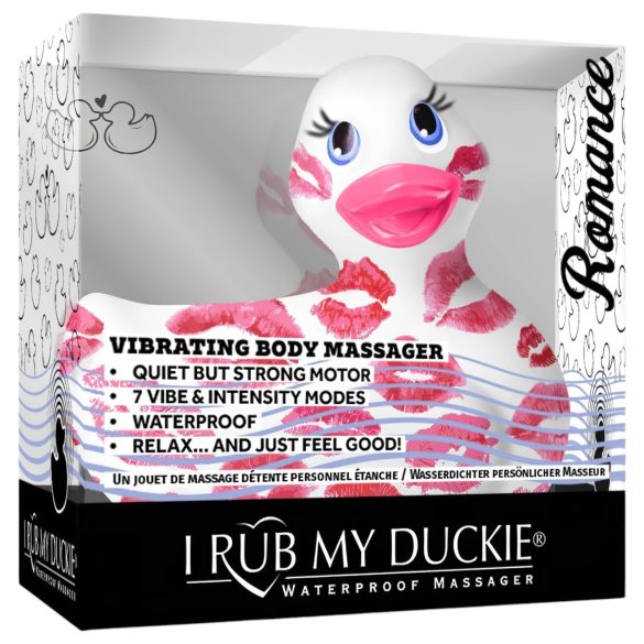 My Duckie 2.0 - vodootporni klitoris vibrator (belo-roze)