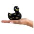 Moj Duckie 2.0 - luksuzni klitoralni vibrator (crno-zlatni)