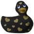 Moj Duckie 2.0 - luksuzni klitoralni vibrator (crno-zlatni)