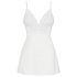 Obsessive 810-BAB-2 - čipkani babydoll i tanga (bela)