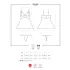 Obsessive 810-BAB-2 - čipkani babydoll i tanga (bela) - L/XL