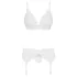 Obsessive 810-SEG-2 - čipkasti donji veš set (bela)