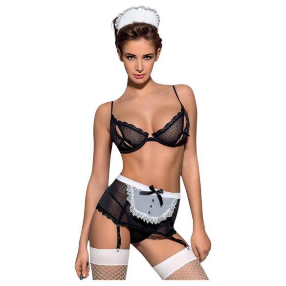 Obsessive Maidme - set kostima sobarice (6 delova) - L/XL