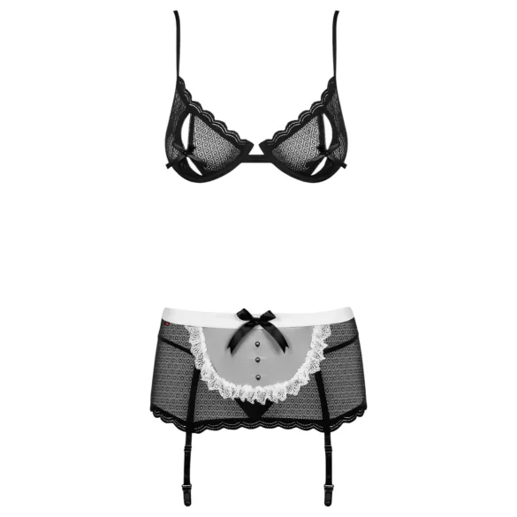 Obsessive Maidme - set kostima sobarice (6 delova) - L/XL