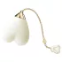 ZALO Baby Heart - pametan vodootporni klitoralni vibrator (beli)