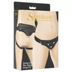 Sportsheets Plus Size - donji deo za vezivanje (crna)