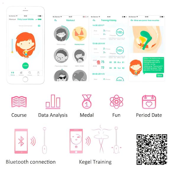 Magic Motion Kegel Coach - вибрациона гејша лоптица (розе)