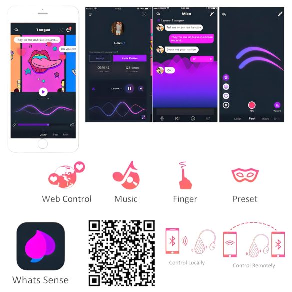 Pametna vibraciona jaje Sundae - crveno, USB punjenje