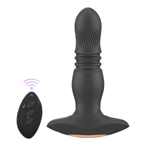 Aixiasia Roy - bežični analni vibrator na baterije (crni)