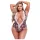 Baci Plus Size - cvetni, čipkani bodi