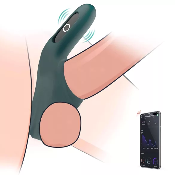 Magic Motion Rise - vibracioni prsten za penis sa upravljanjem preko aplikacije, za muškarce (zeleni)