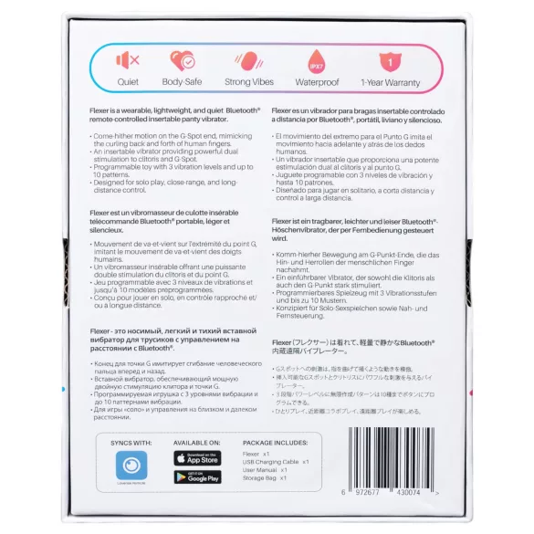 LOVENSE Flexer Panty - punjivi 2u1 vibrator (roze)