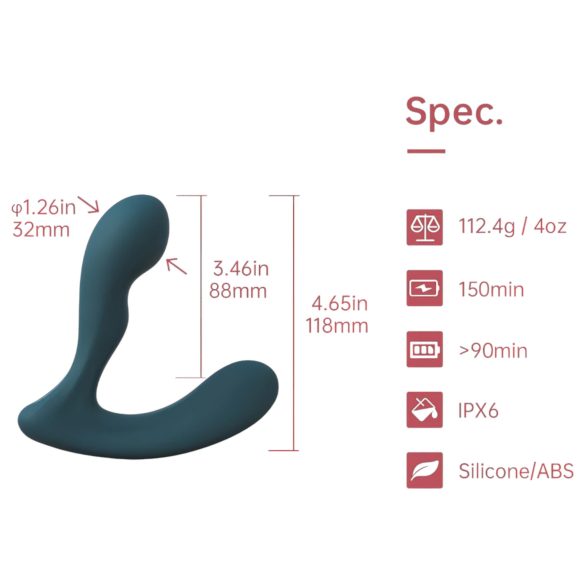 Magic Motion Solstice X - pametan vibrator za prostatu (zeleni)