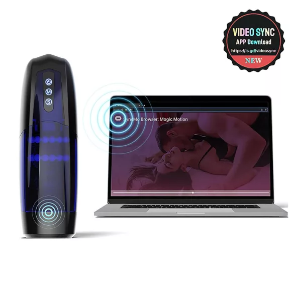 Magic Motion Xone - masturbator za muškarce sa upravljanjem preko aplikacije (plavi)