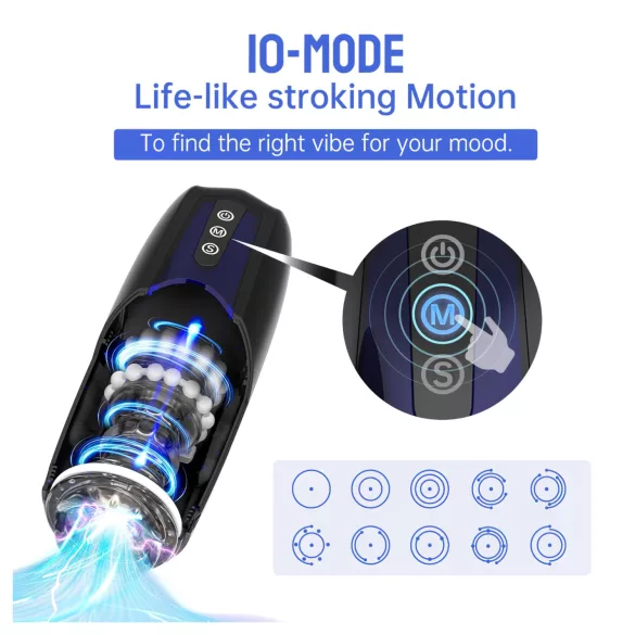 Magic Motion Xone - masturbator za muškarce sa upravljanjem preko aplikacije (plavi)