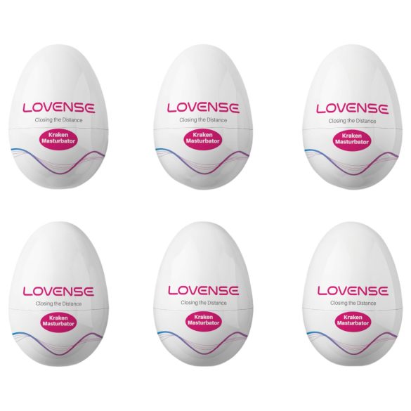 LOVENSE Kraken - set belih jaja masturbatora - 6 komada