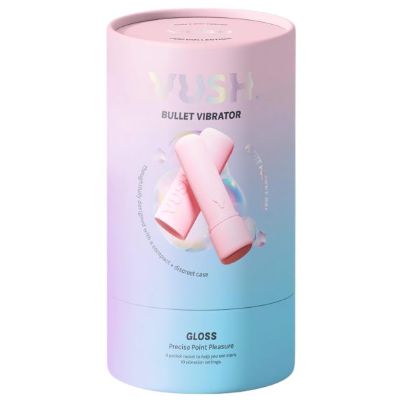 Vush Pop Gloss - vodootporni mini vibrator na punjenje (roze)
