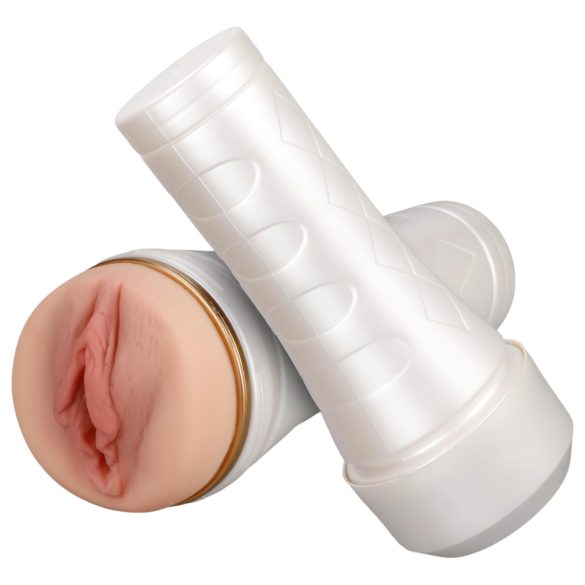 Tracy's Dog 3D Stroker - realistična veštačka vagina u futroli (bela-prirodna)