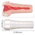 Tracy's Dog 3D Stroker - realistična veštačka vagina u futroli (bela-prirodna)