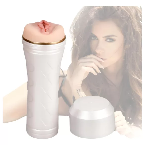 Tracy's Dog 3D Stroker - realistična veštačka vagina u futroli (bela-prirodna)